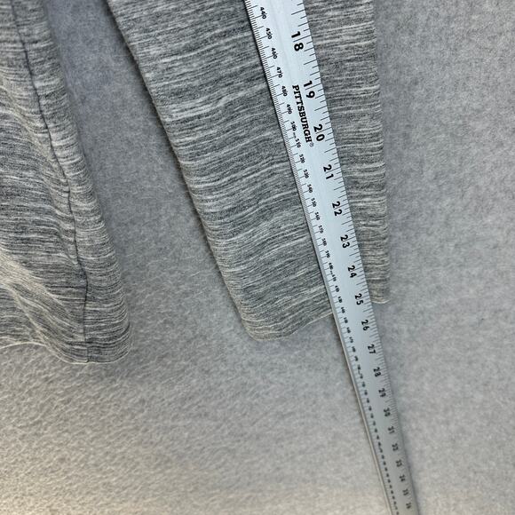 Danskin French Terry Bliss Wrap Sweater Women Size XL Heather Gray Cardigan Snap - Picture 15 of 15